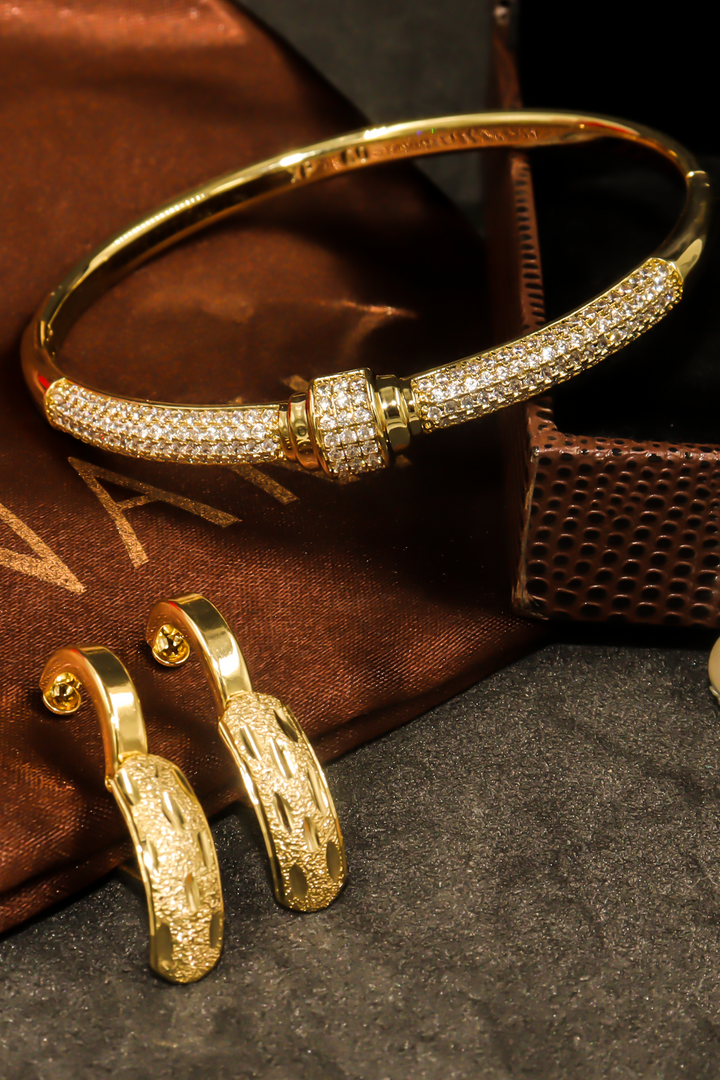 Minaki Gilded Glam Combo Jewelry Set