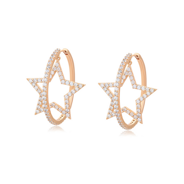 Minaki Aster Hoop Earrings