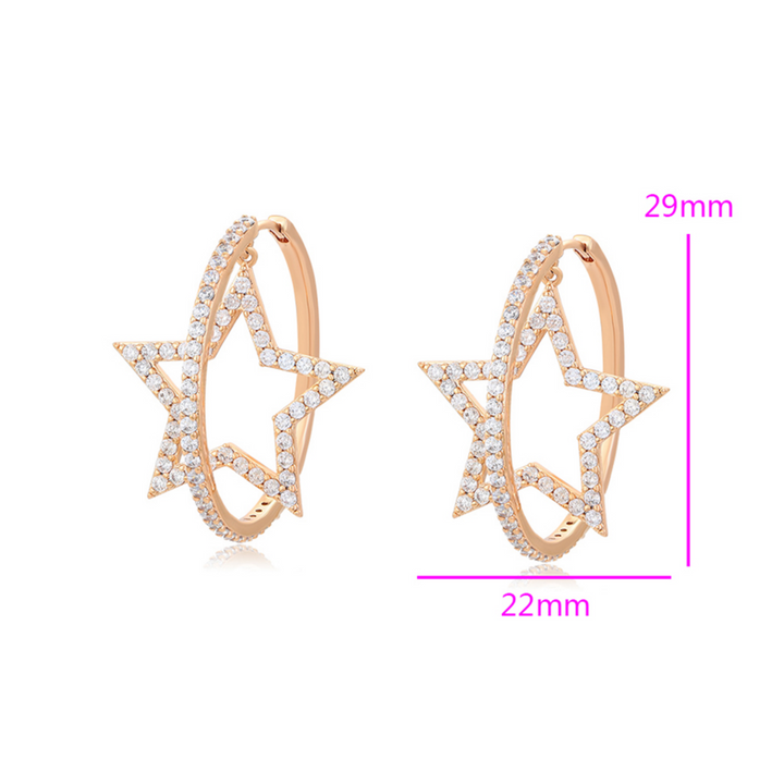 Minaki Aster Hoop Earrings