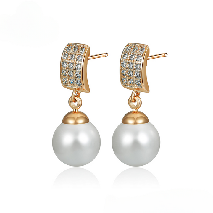 Minaki Swirl With Pearls Combo Jewelry Set