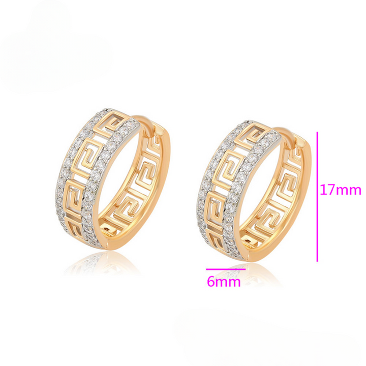 Minaki Maze Hoop Earrings