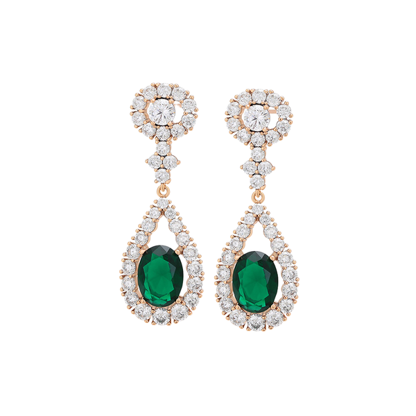 Emerald Teardrop Earrings