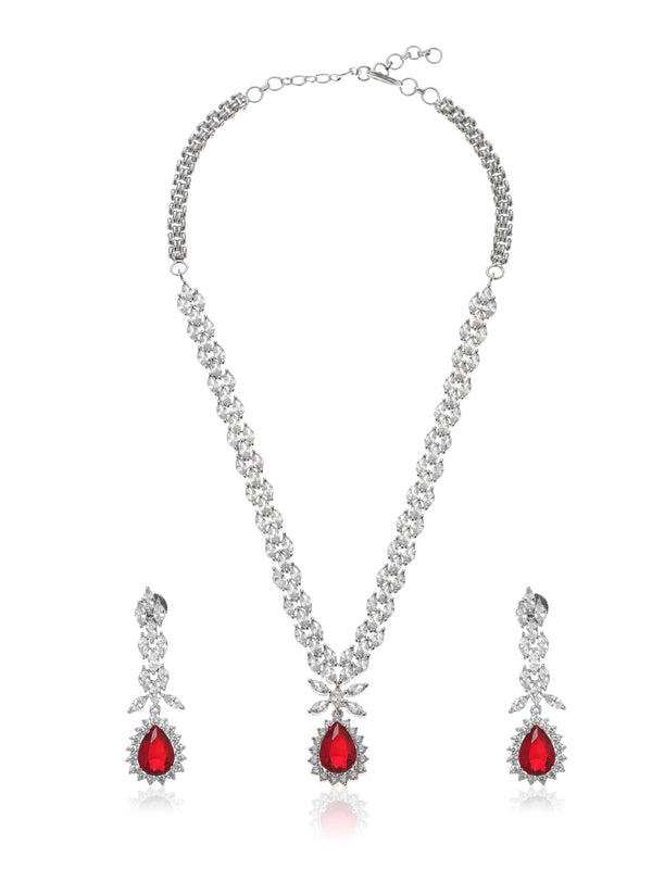 Leafy Gleam Red Diamond Set