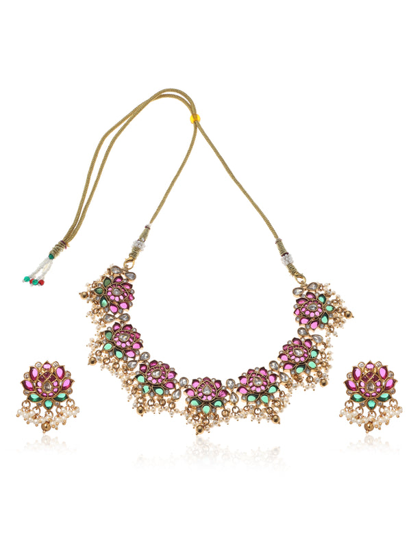 Lotus Necklace Set