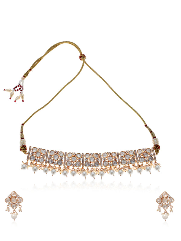 Banarasi Bliss Pearl Choker set