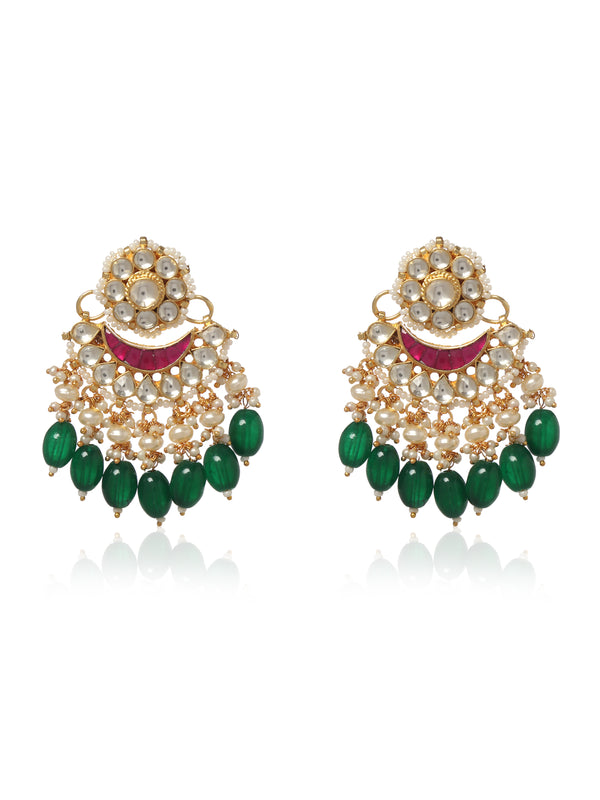 Kundan Chandbali Earrings