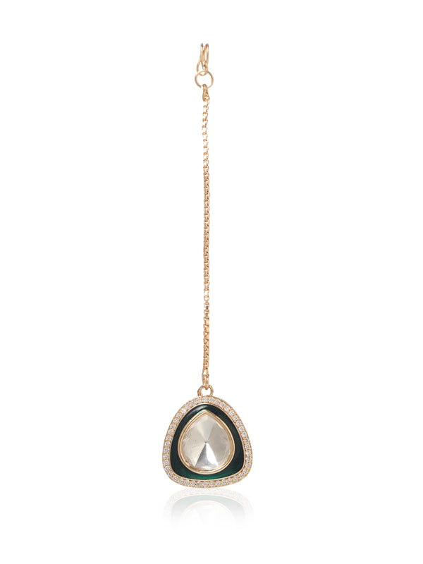 Zenya Emerald Maang Teeka