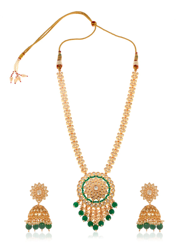 Eshaal Kundan Long Necklace Set