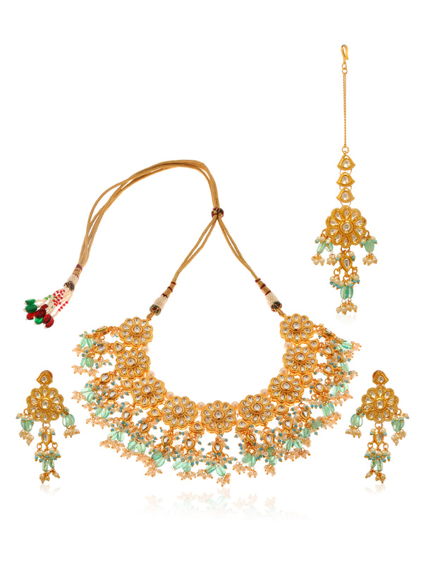 Kaisha Kundan Choker Necklace Set