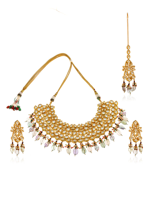 Erin Kundan Choker Necklace Set