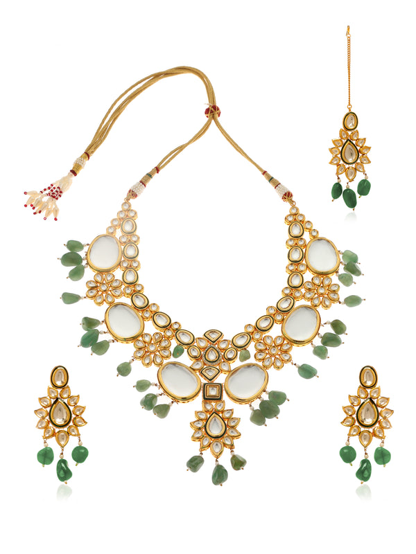 Ganika Kundan and Polki Choker Set