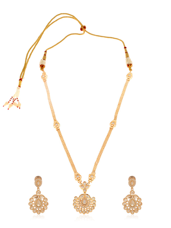 Zahara Kundan and Polki Necklace Set