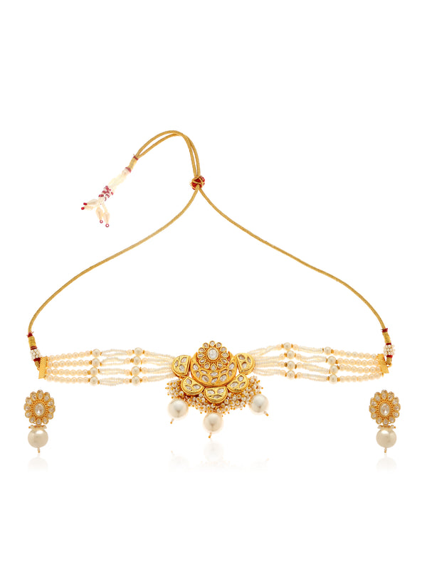 Aylin Kundan Choker Necklace Set