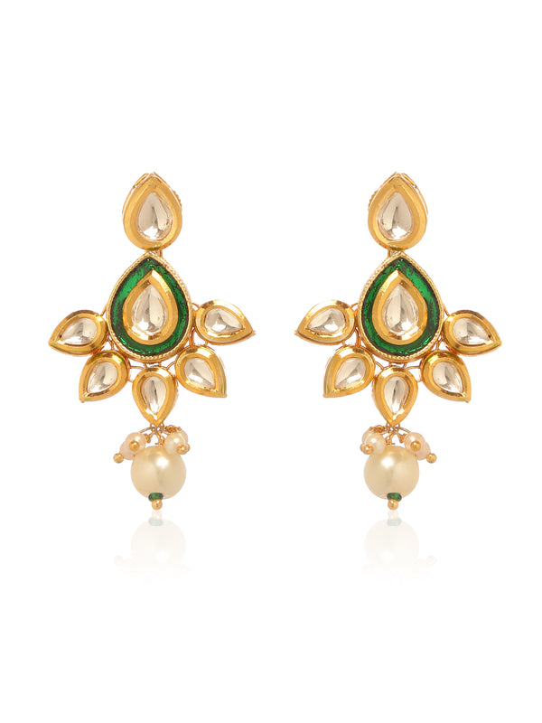Kundan Dangler Earrings