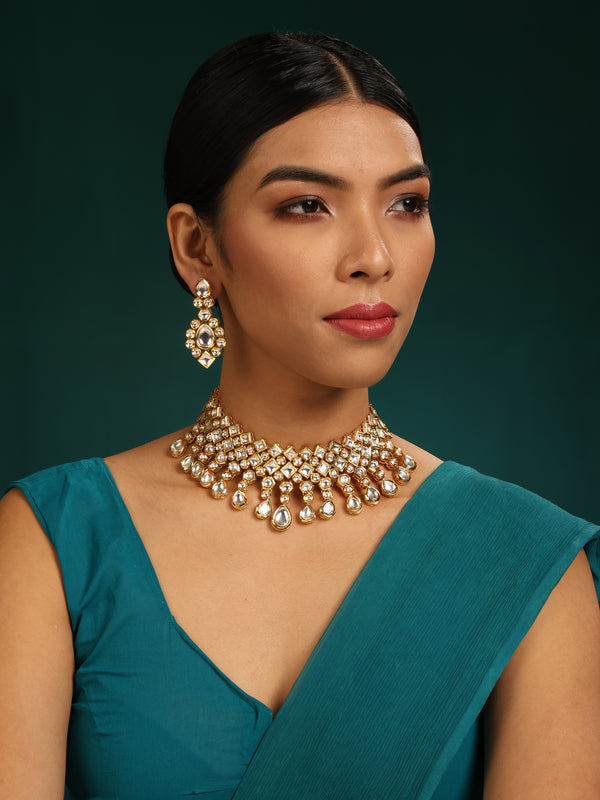Ifza Kundan Necklace Set