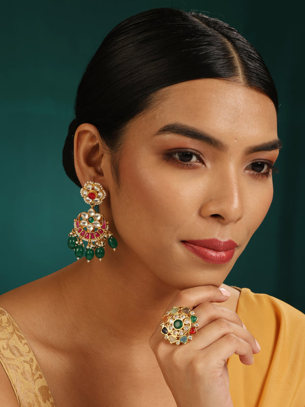 Kudan Chandbali Earrings