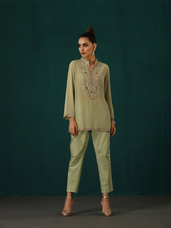 Pistachu Kurti Trouser Set