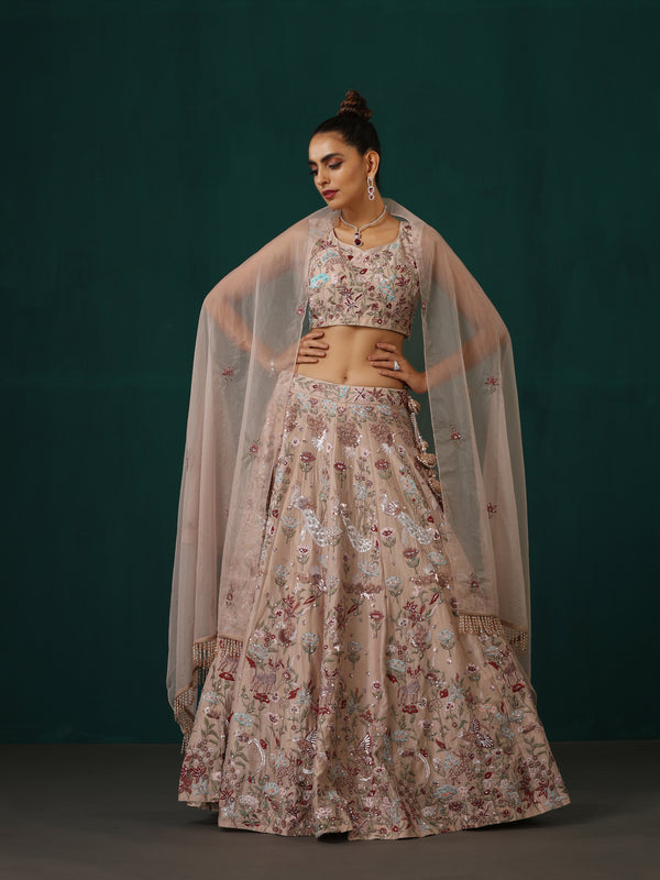 Pink Bridal Lehenga Set