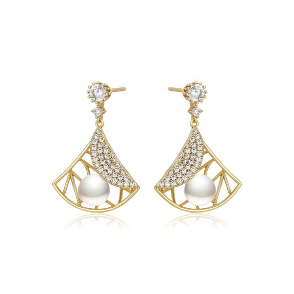 Vintage Glamour Pearl Earrings