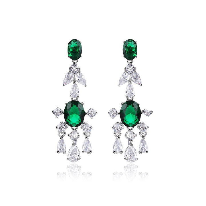 Minaki Emerald Eleganza Earrings