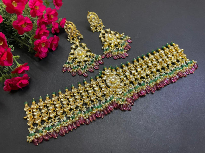 Minaki Tanveer Kundan Choker Set