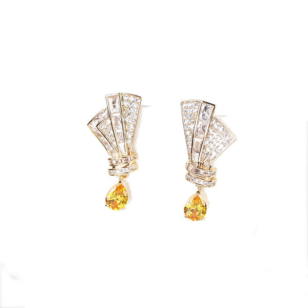 Bouquet-Topaz Earrings