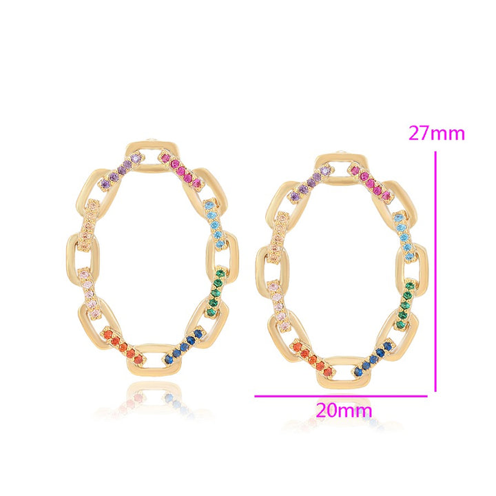 Minaki Rainbow Ear-Hoops