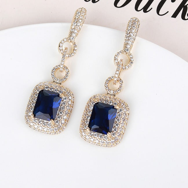 Minaki Sapphire Ear-Danglers