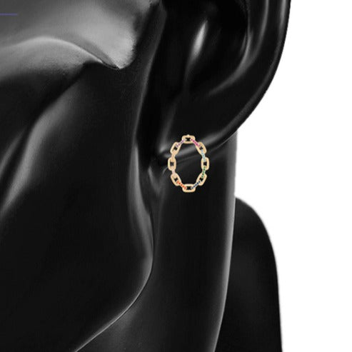 Minaki Rainbow Ear-Hoops