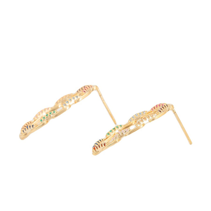 Minaki Rainbow Ear-Hoops