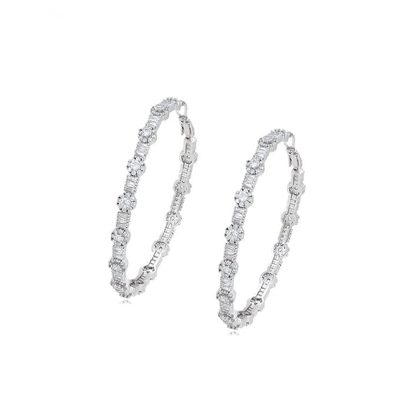 Minaki Big Floral Luxurious Hoops