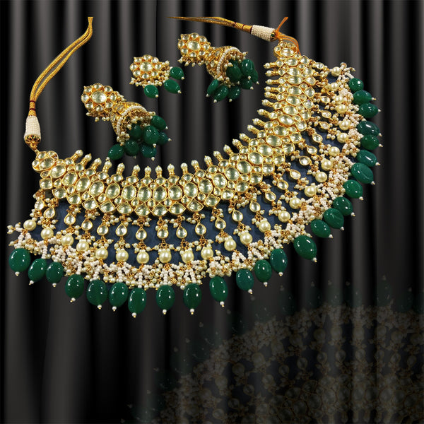 Minaki Mohey Kundan Set - Gehna Collection