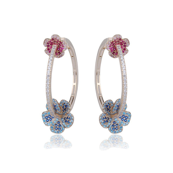 Minaki Floral Ear-Hoops