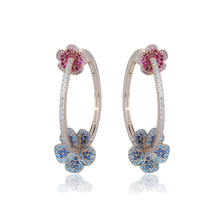 Minaki Floral Ear-Hoops