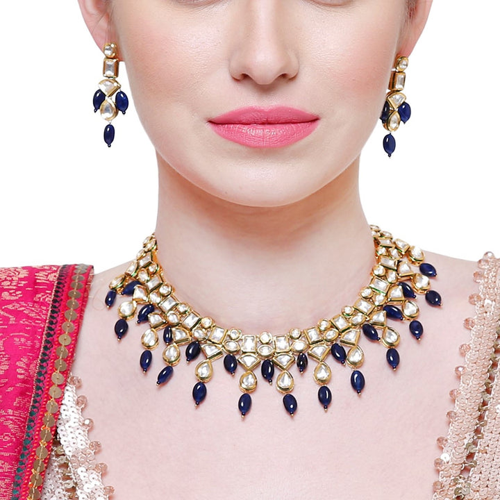 Minaki Nilakshi Kundan Set