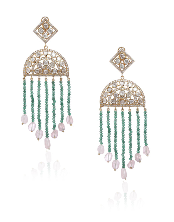 Minaki Contemporary Kundan Danglers
