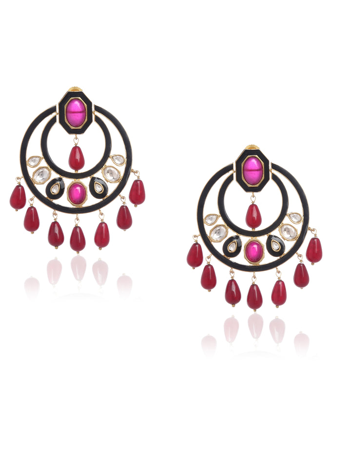 Minaki Contemporary Polki Chandbalis