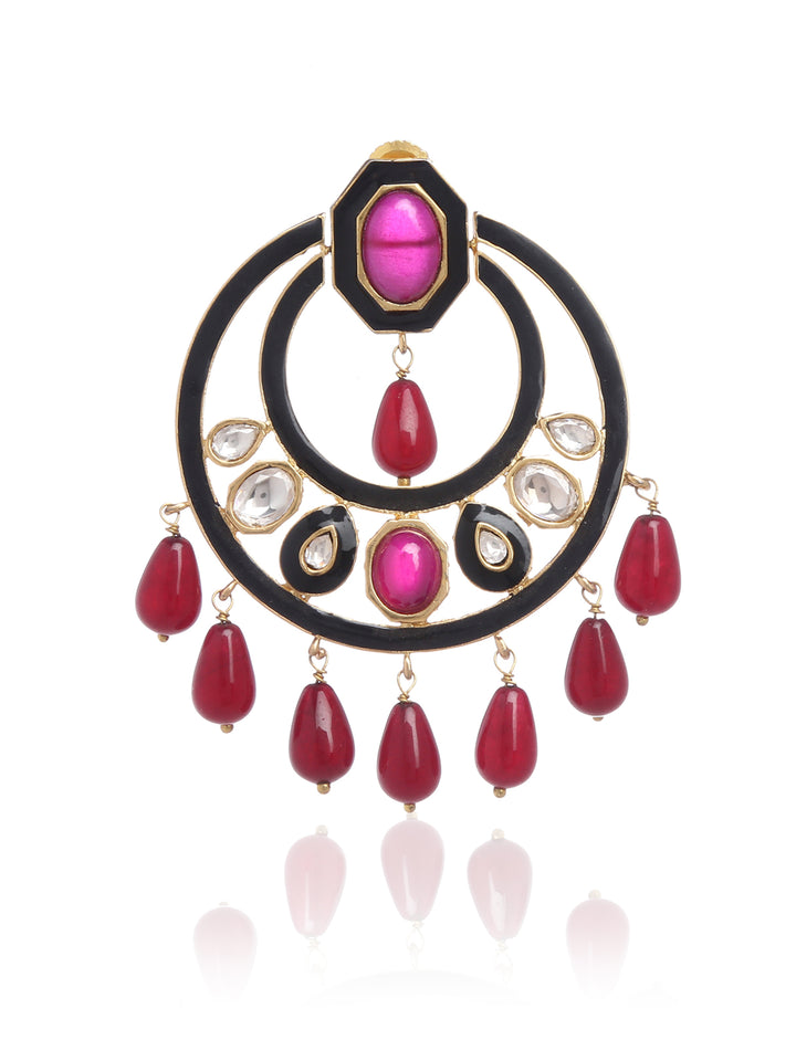 Minaki Contemporary Polki Chandbalis