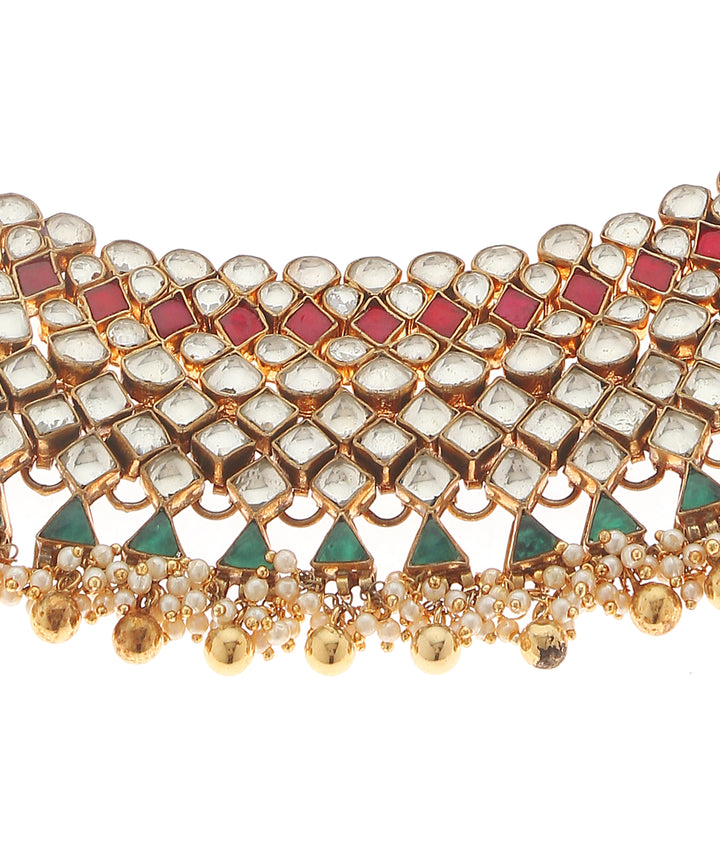Minaki Jadau Kundan Choker Set