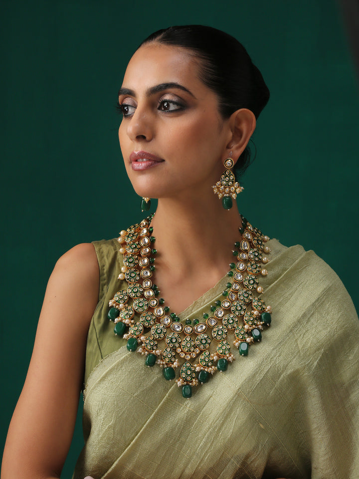 Minaki Anmol Kundan Set-Long