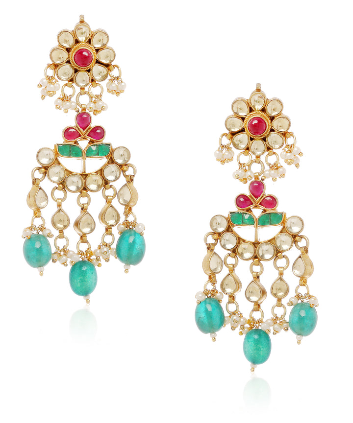 Minaki Kundan Pendant Set - Utsav Collection