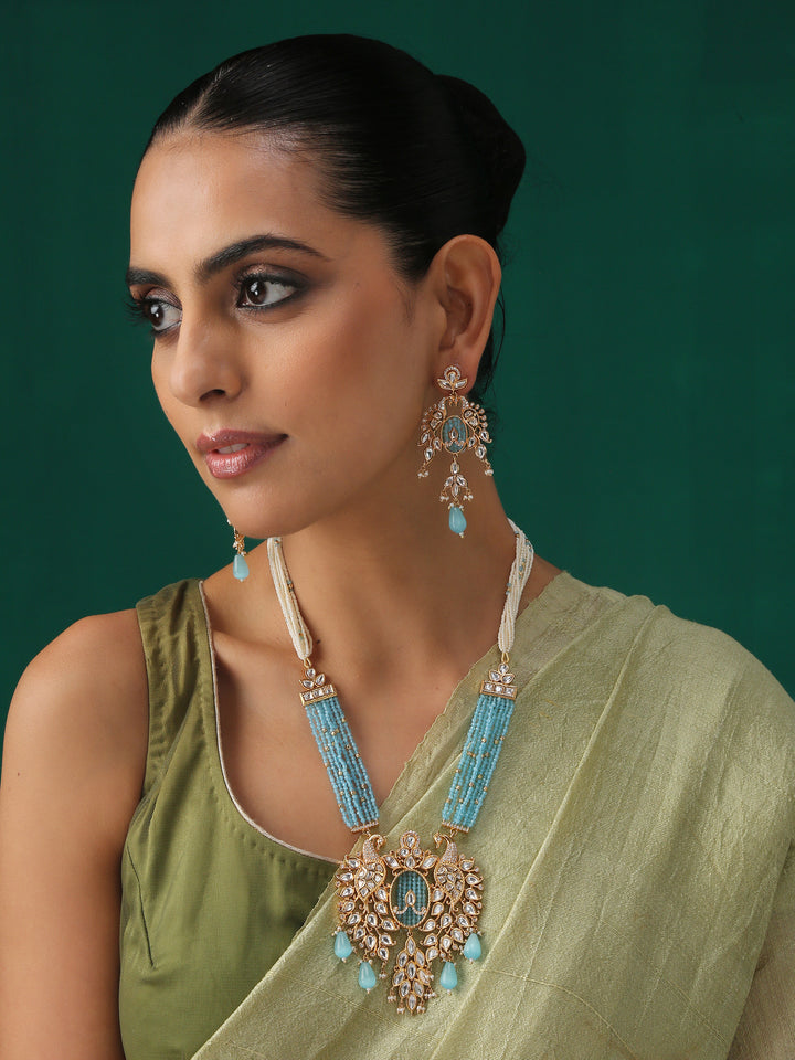 Minaki Mayur Kundan Set