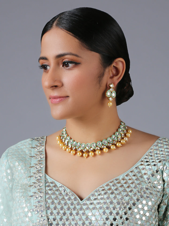 Minaki Enameled Polki Set