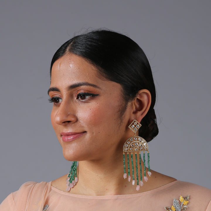Minaki Contemporary Kundan Danglers