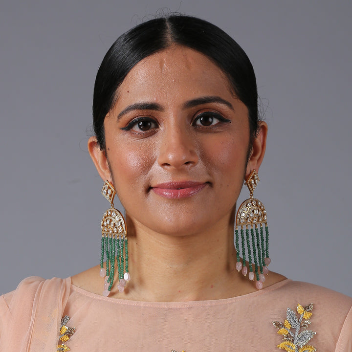 Minaki Contemporary Kundan Danglers