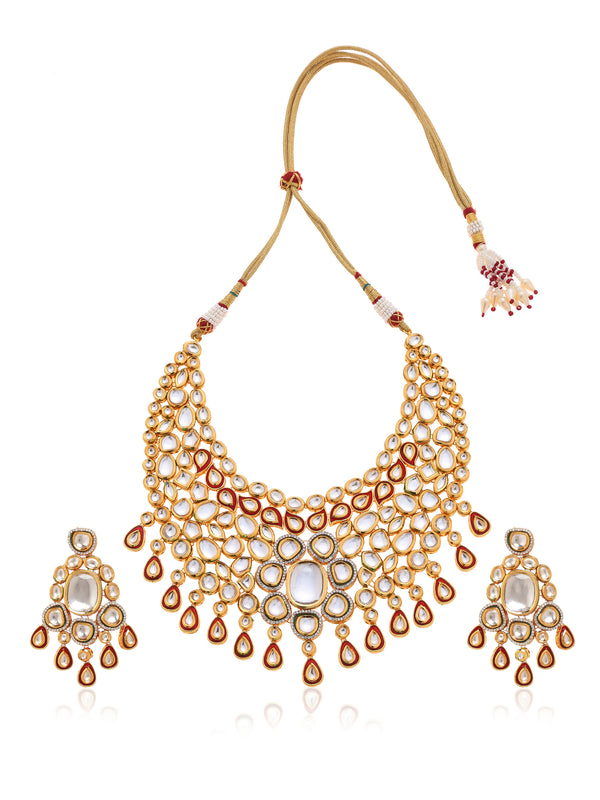 Minaki Rajputana Kundan Set