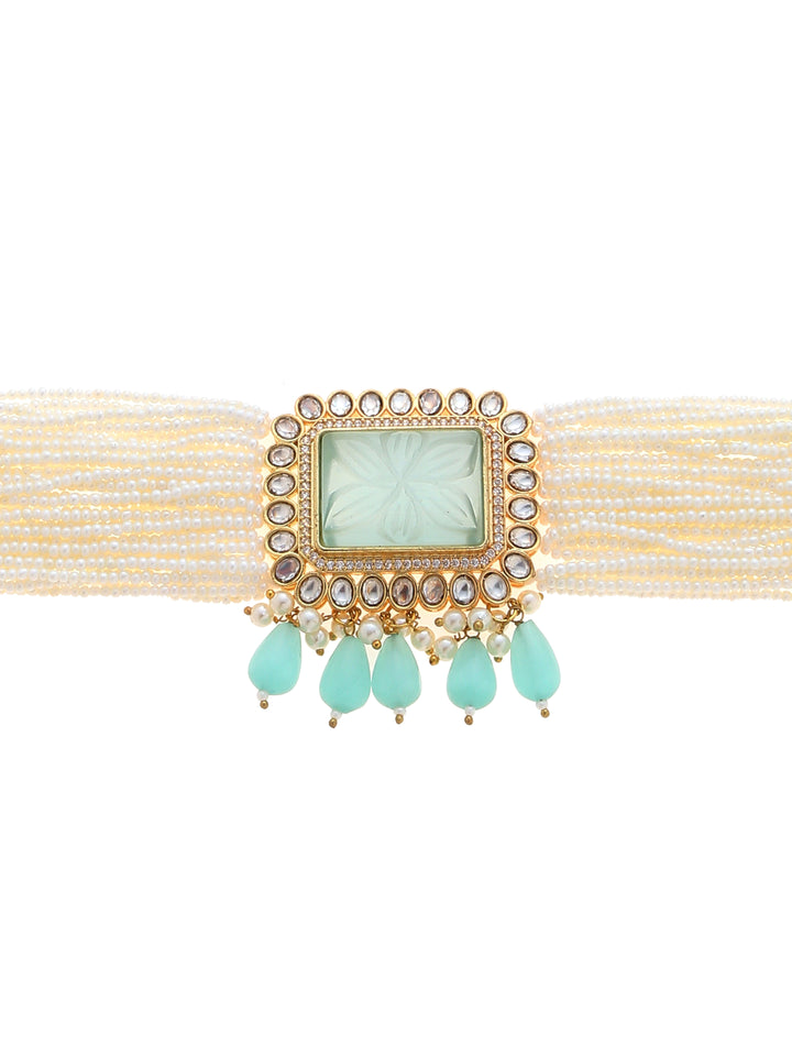 Minaki Falaknaaz Kundan Choker Set