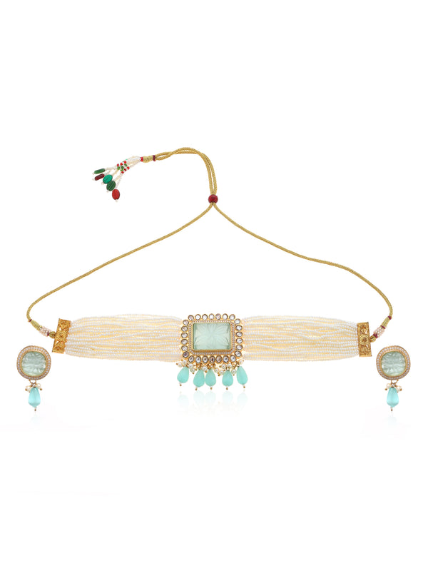 Minaki Falaknaaz Kundan Choker Set