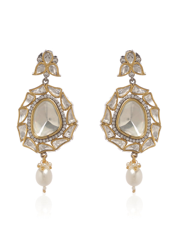 Pearl Kundan Earrings