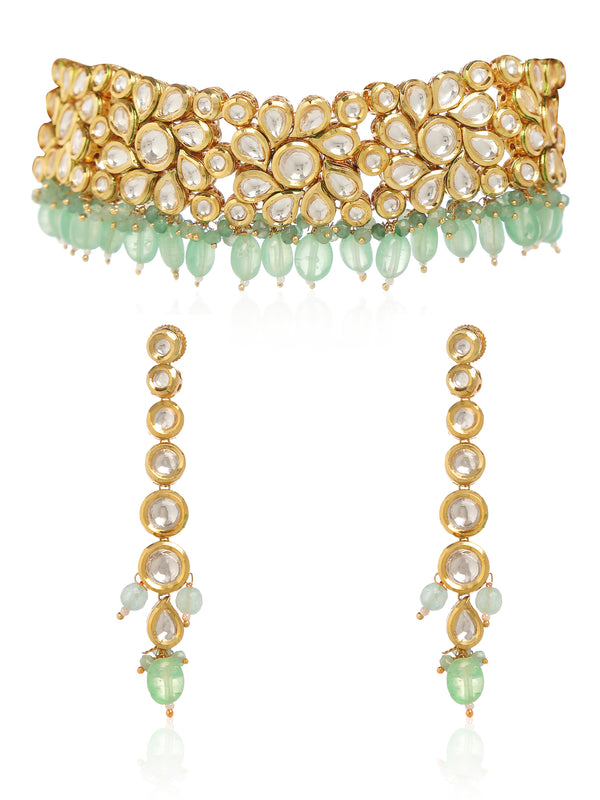 Minaki Rumi Kundan Choker Set